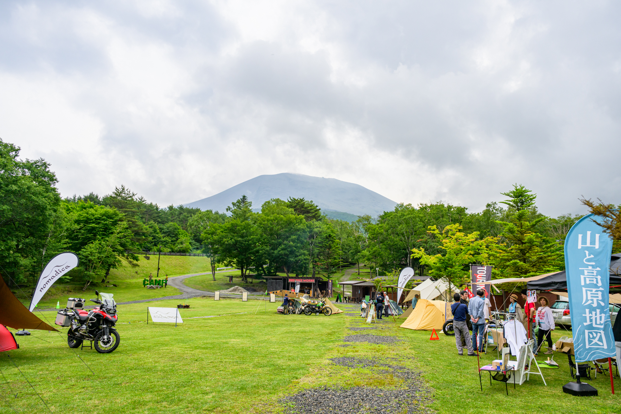 目の前に浅間山。なんとも贅沢なロケーション