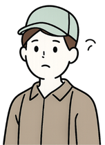 計画が立てられない男性イラスト