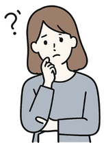 地図の見方がよく分からない女性イラスト