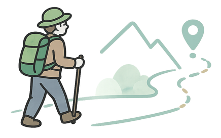 登山を楽しむ